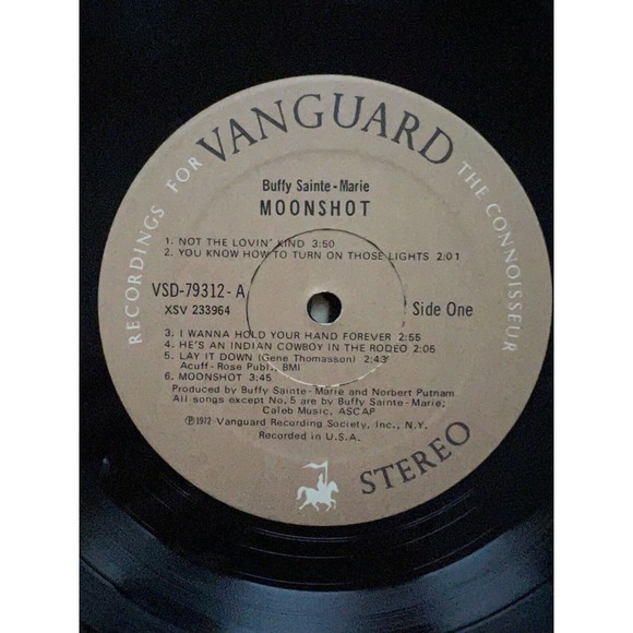 Buffy Sainte-Marie Moonshot 1972 LP Vanguard VSD-79312 VG+ - Picture 5 of 7